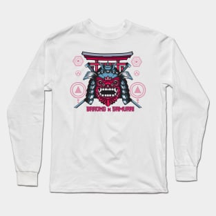 Samurai Barong illustration Long Sleeve T-Shirt